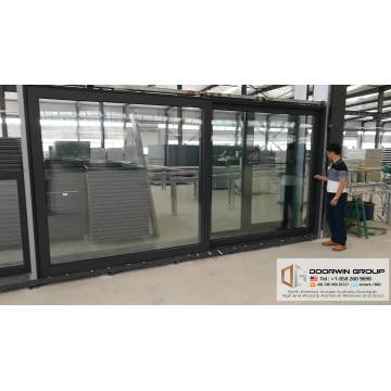 Super wide lift sliding door solid oak with exterior aluminum cladding sliding door system from China brand